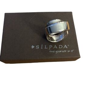 Silpada Band Together 925 Silver Ring size 9
